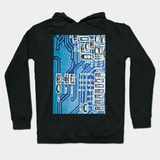 Blue Technology Circuit Board Hoodie